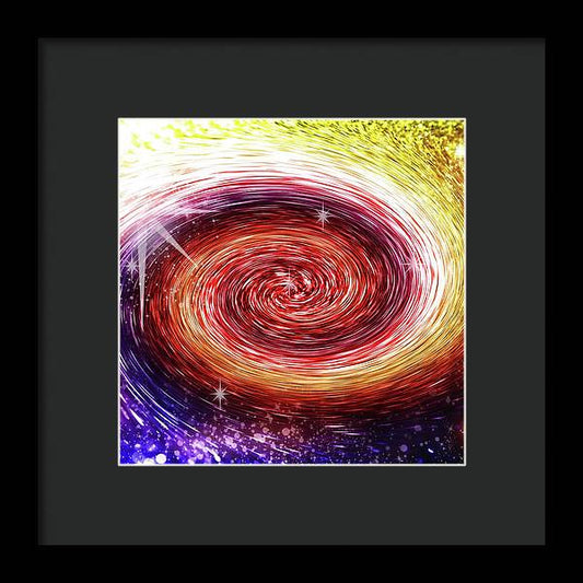 Rainbow Sparkle Swirl - Framed Print