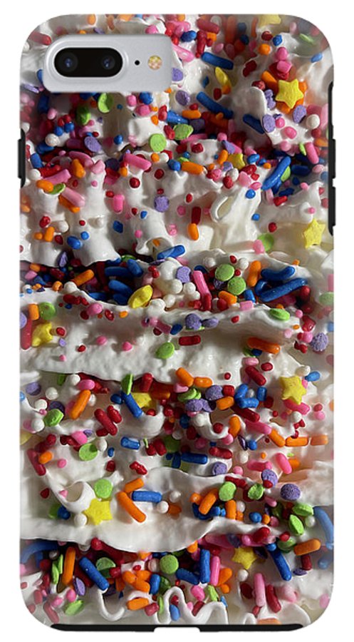Rainbow Sprinkles On Whipped Cream - Phone Case