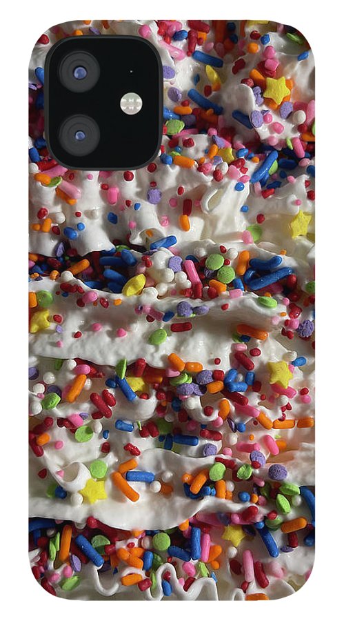 Rainbow Sprinkles On Whipped Cream - Phone Case