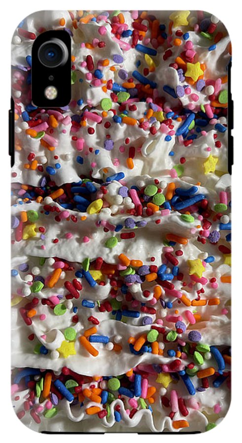 Rainbow Sprinkles On Whipped Cream - Phone Case
