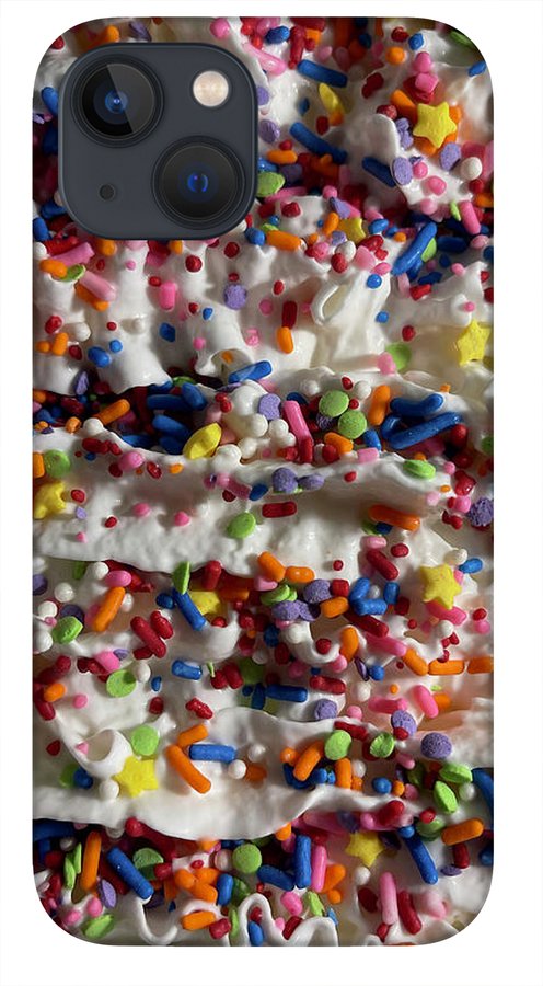Rainbow Sprinkles On Whipped Cream - Phone Case