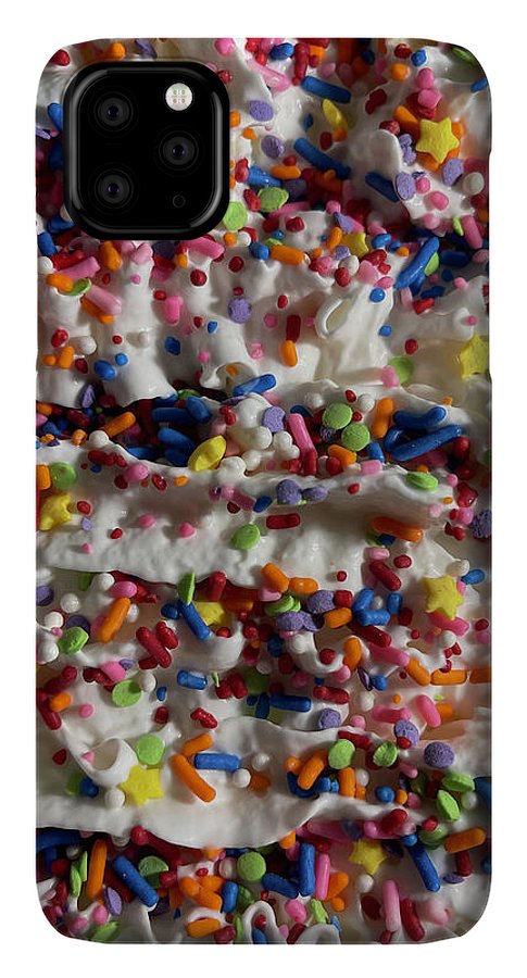 Rainbow Sprinkles On Whipped Cream - Phone Case