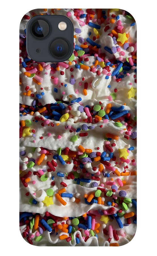 Rainbow Sprinkles On Whipped Cream - Phone Case