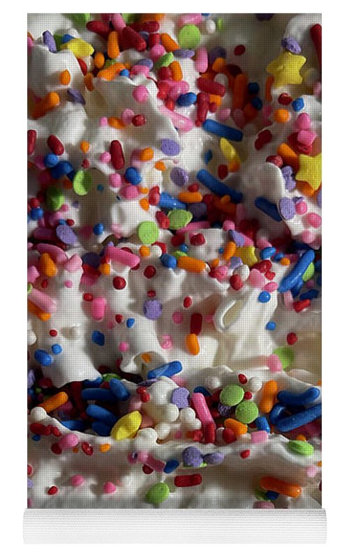 Rainbow Sprinkles On Whipped Cream - Yoga Mat