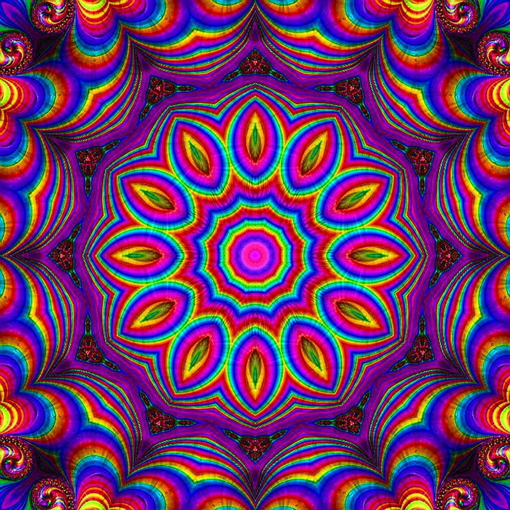 Rainbow Kaleidoscope Digital Image Download