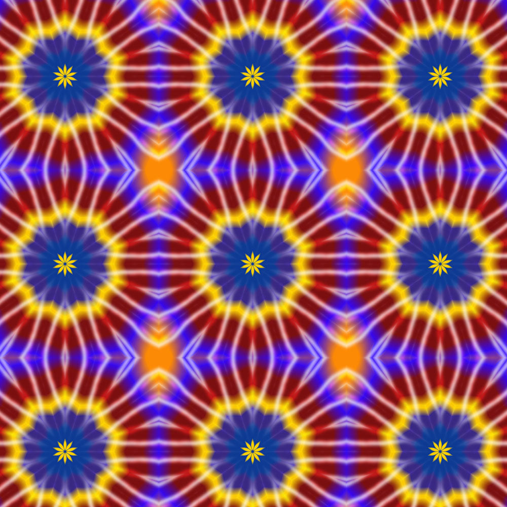 Rainbow Tie Dye Kaleidoscope Digital Image Download