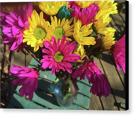 Raw Flowers 1 - Canvas Print
