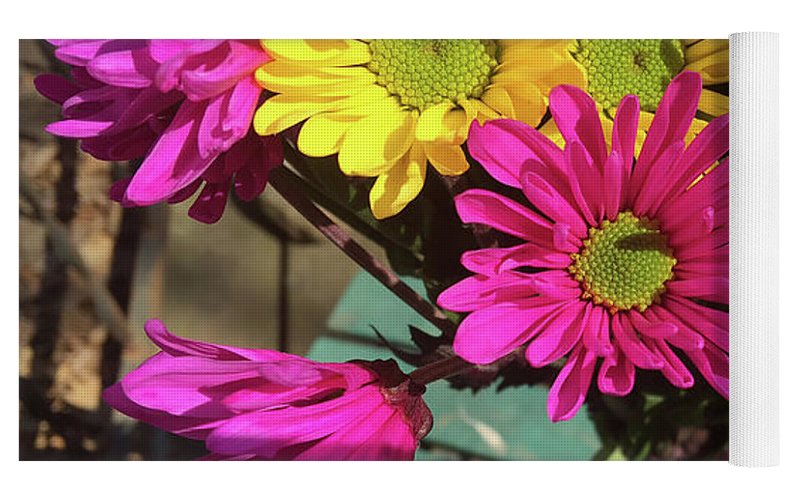 Raw Flowers 1 - Yoga Mat