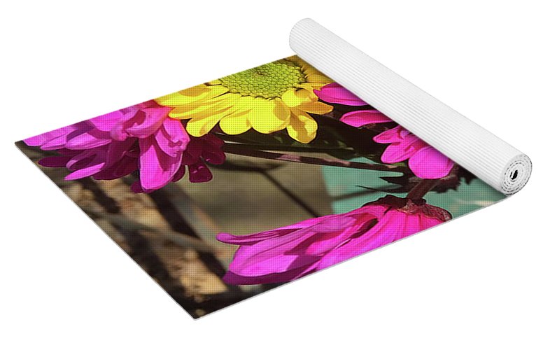 Raw Flowers 1 - Yoga Mat