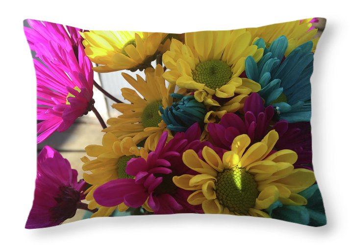 Raw Flowers 2 - Throw Pillow