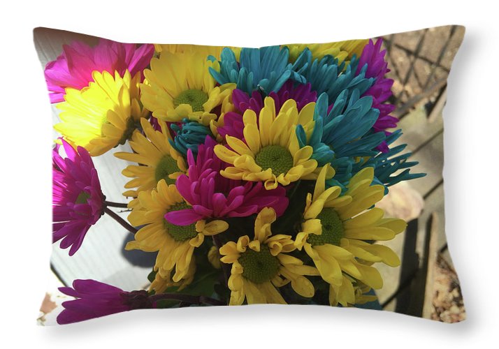 Raw Flowers 3 - Throw Pillow