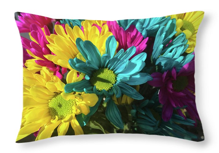 Raw Flowers 4 - Throw Pillow