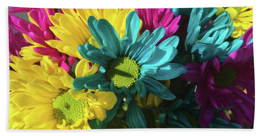 Raw Flowers 4 - Beach Towel