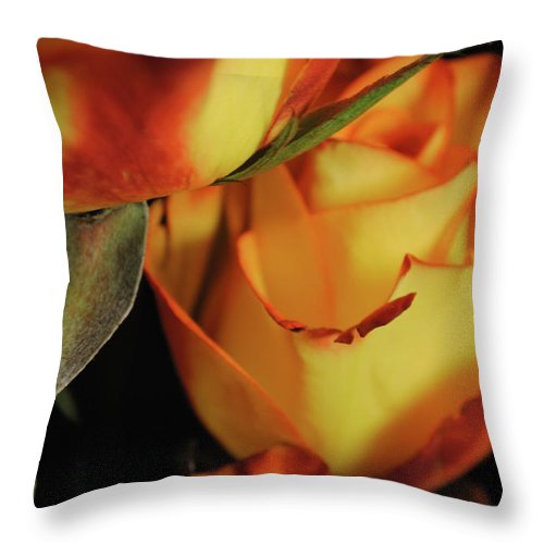 Raw Flowers 6 - Throw Pillow