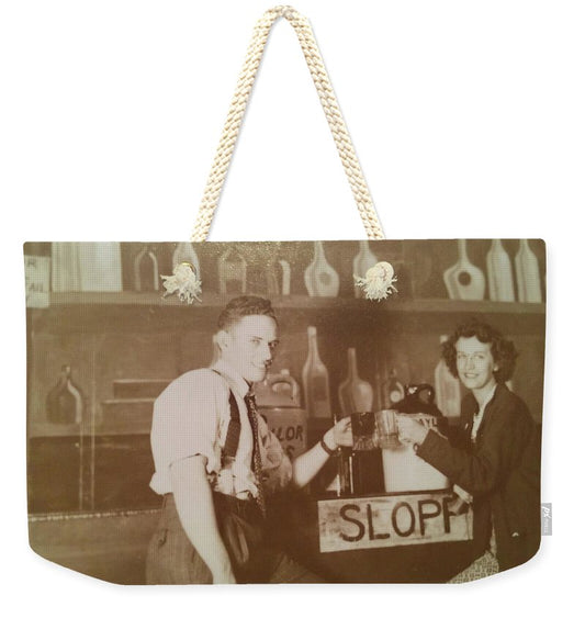 Ray and Shirl At A Bar - Weekender Tote Bag