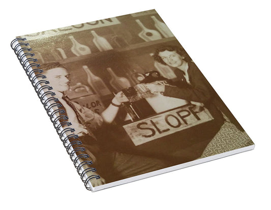 Ray and Shirl At A Bar - Spiral Notebook