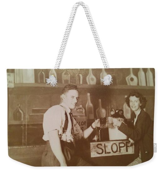 Ray and Shirl At A Bar - Weekender Tote Bag