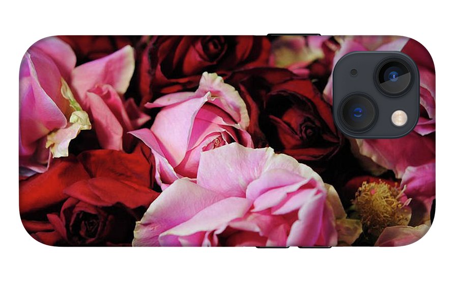 Red and Pink Rose Heads - Phone Case