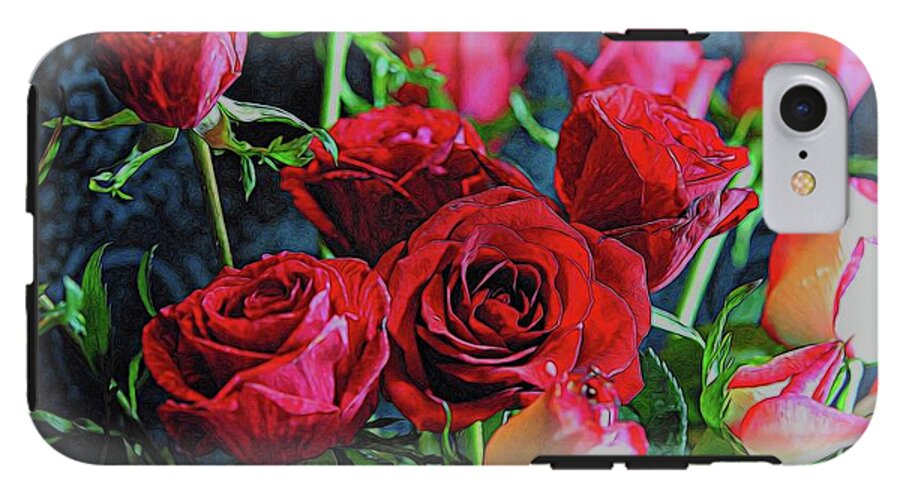 Red and White Rose Collection 3 - Phone Case