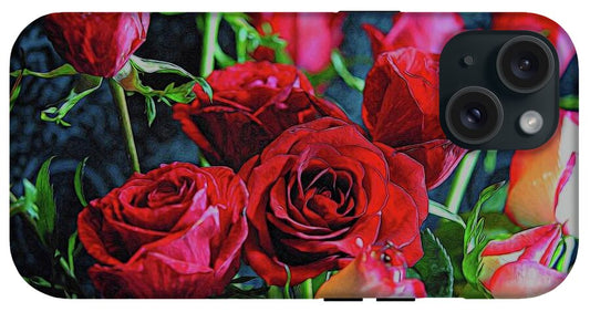 Red and White Rose Collection 3 - Phone Case