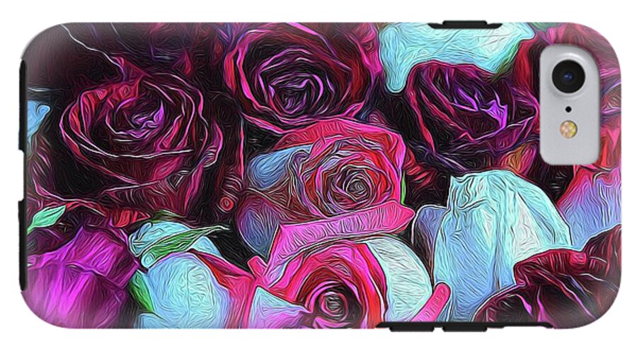 Red and White Roseheads - Phone Case