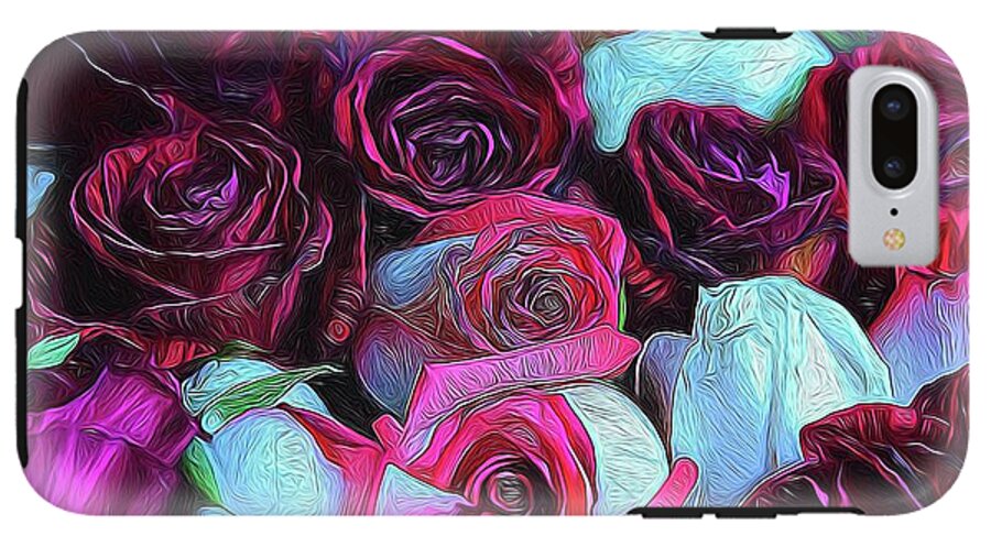 Red and White Roseheads - Phone Case