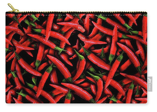 Red Chili Peppers Pattern - Carry-All Pouch