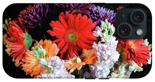 Red Daisy Bouquet - Phone Case