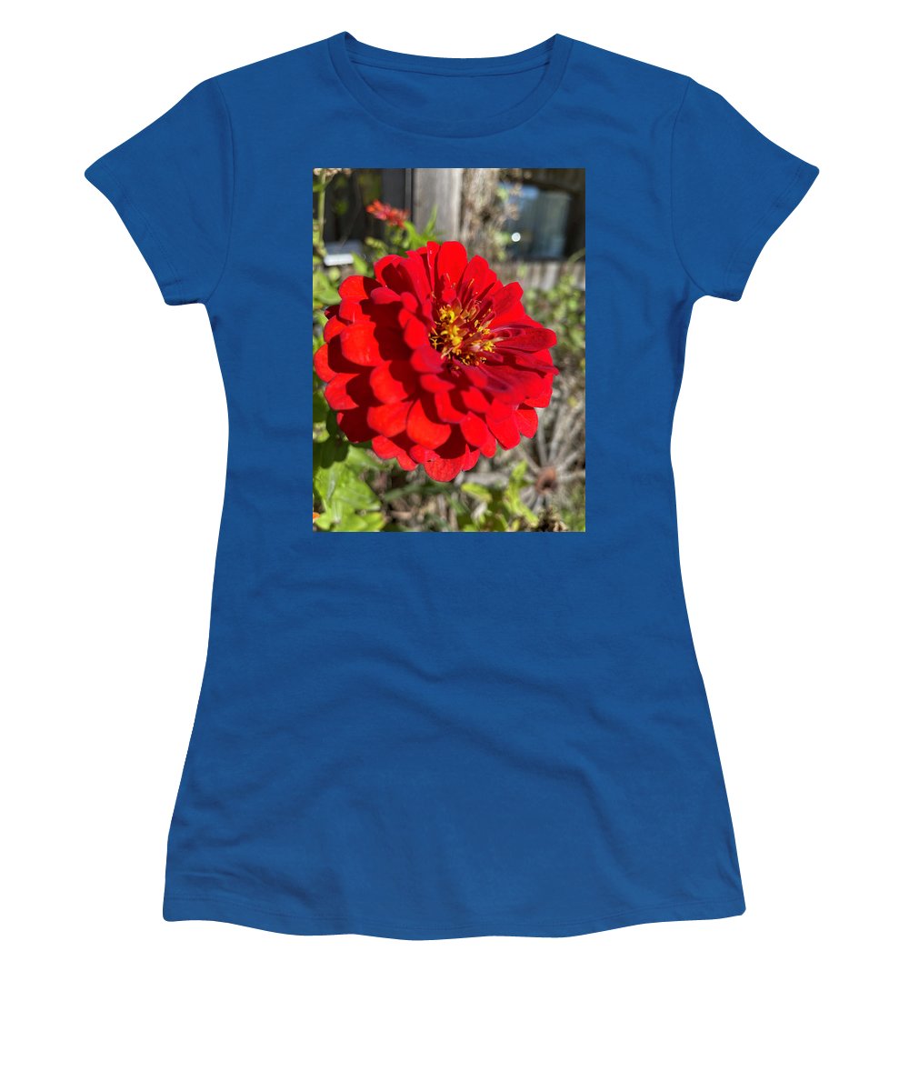 Red Flower In Autumn - Women's T-Shirt