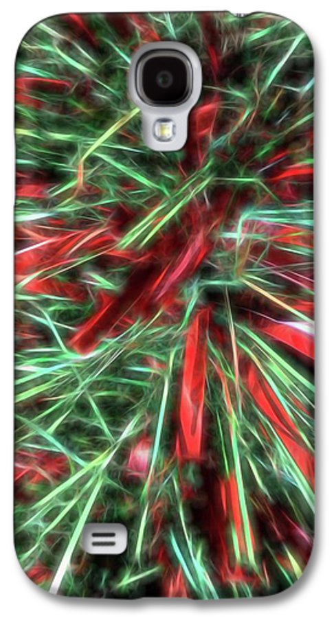 Red Green Christmas Garland Abstract - Phone Case