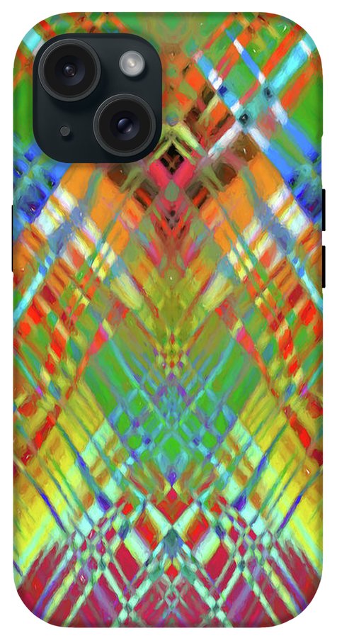 Red Green Freestyle Plaid - Phone Case