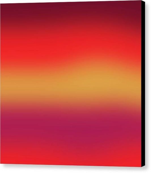 Red Morning Gradient - Canvas Print
