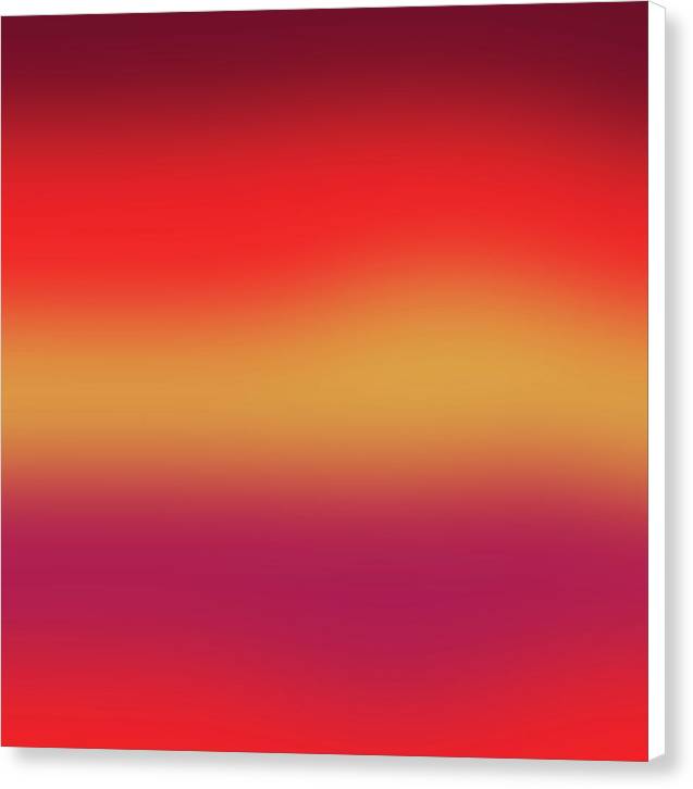 Red Morning Gradient - Canvas Print