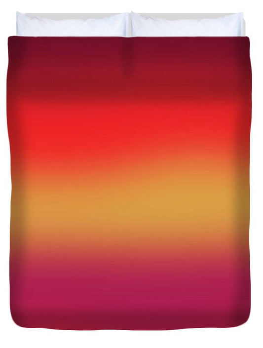 Red Morning Gradient - Duvet Cover