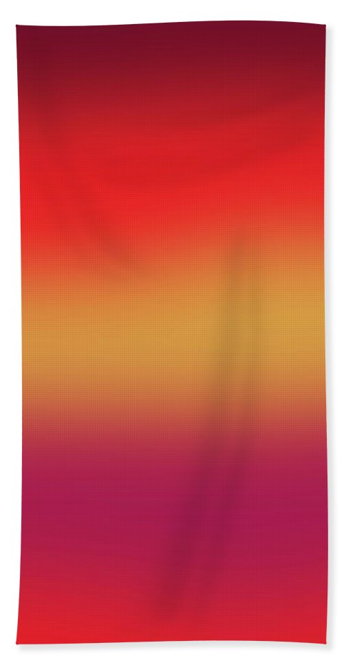 Red Morning Gradient - Bath Towel