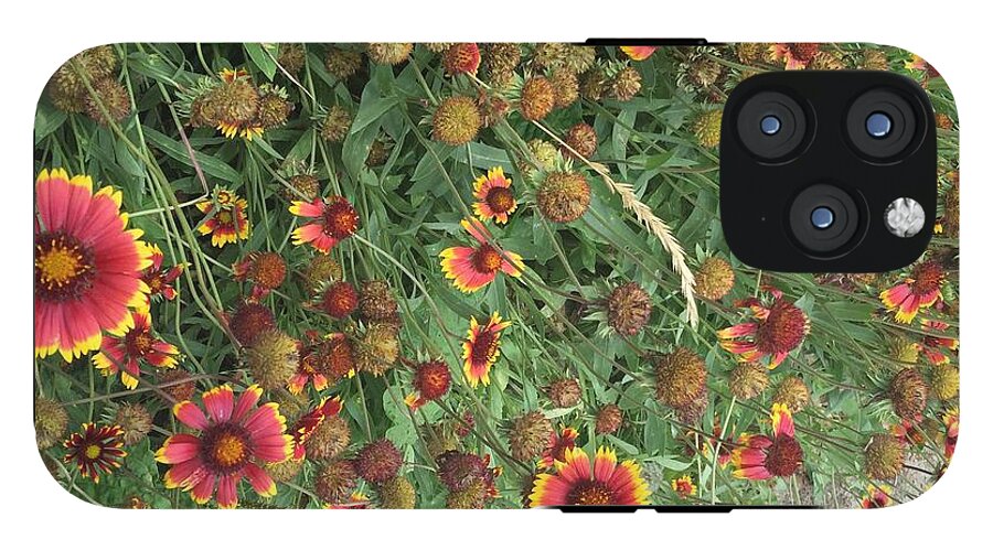 Red Orange Flower Garden - Phone Case