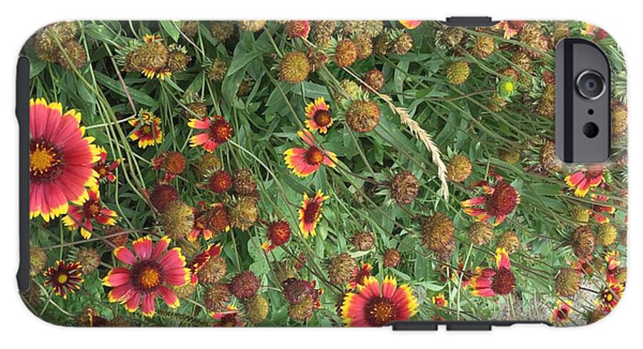 Red Orange Flower Garden - Phone Case