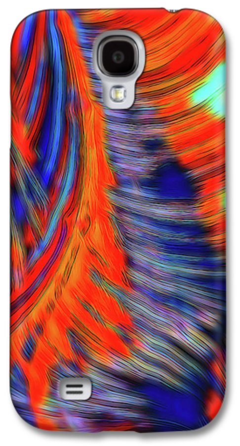 Red Orange Tie Dye Fractal Abstract - Phone Case