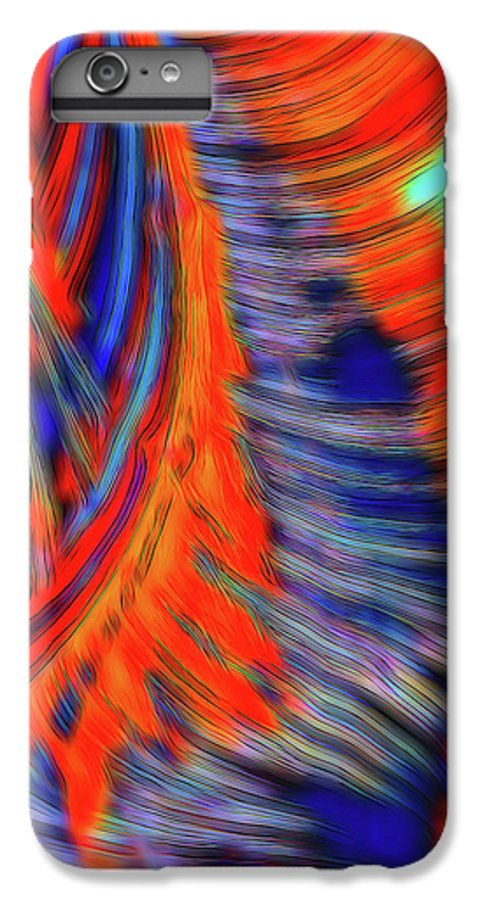 Red Orange Tie Dye Fractal Abstract - Phone Case