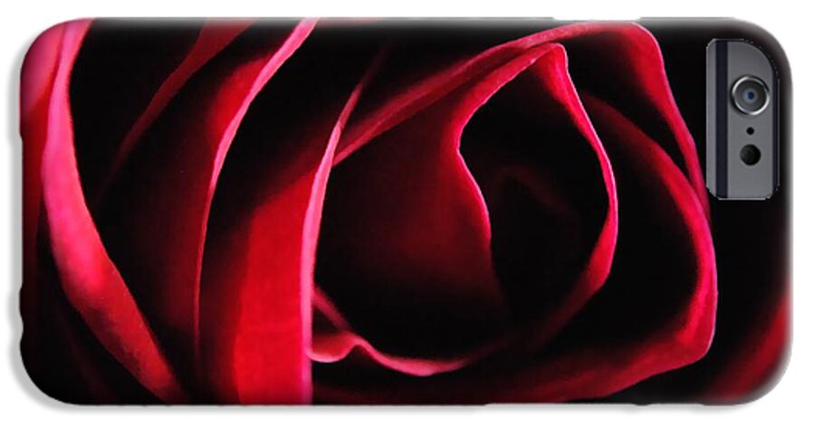 Red Rose in Shadow - Phone Case