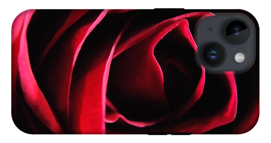 Red Rose in Shadow - Phone Case