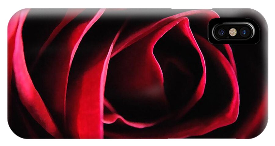 Red Rose in Shadow - Phone Case