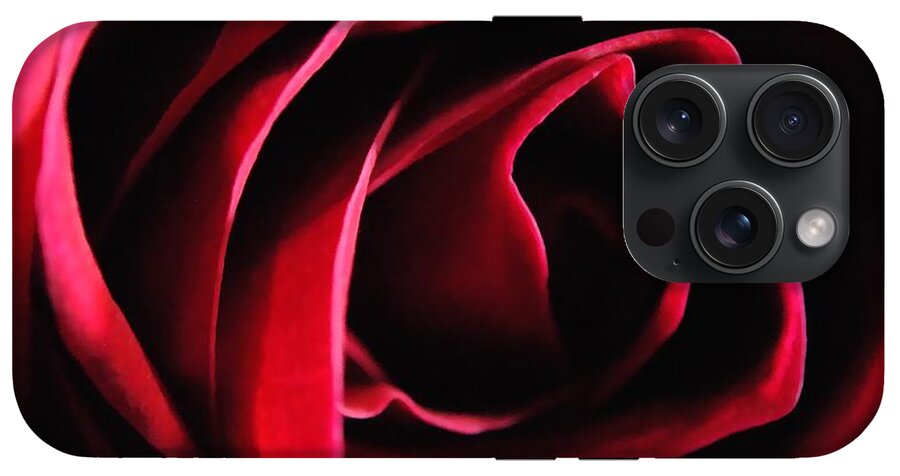 Red Rose in Shadow - Phone Case