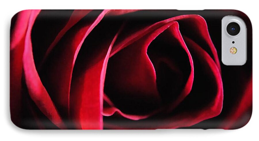 Red Rose in Shadow - Phone Case