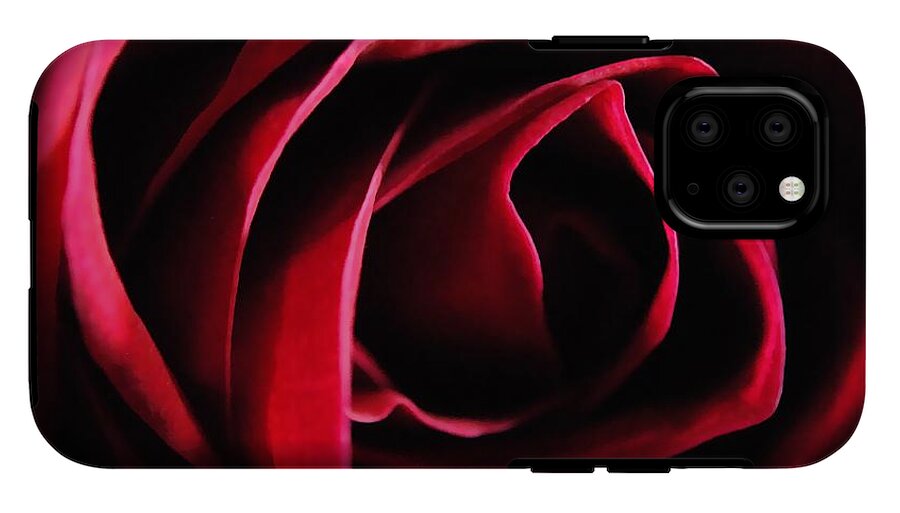 Red Rose in Shadow - Phone Case
