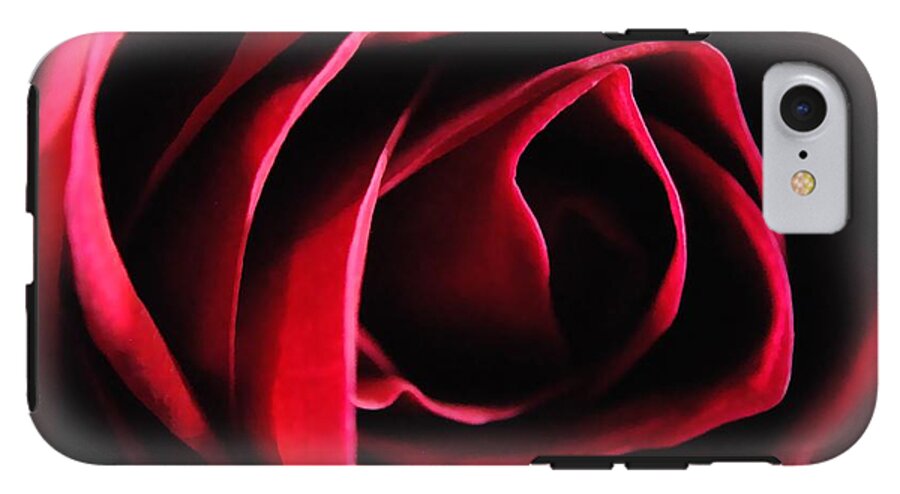 Red Rose in Shadow - Phone Case