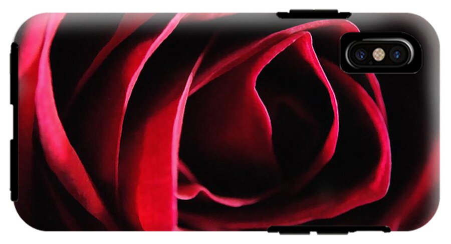 Red Rose in Shadow - Phone Case