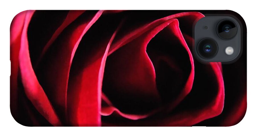 Red Rose in Shadow - Phone Case