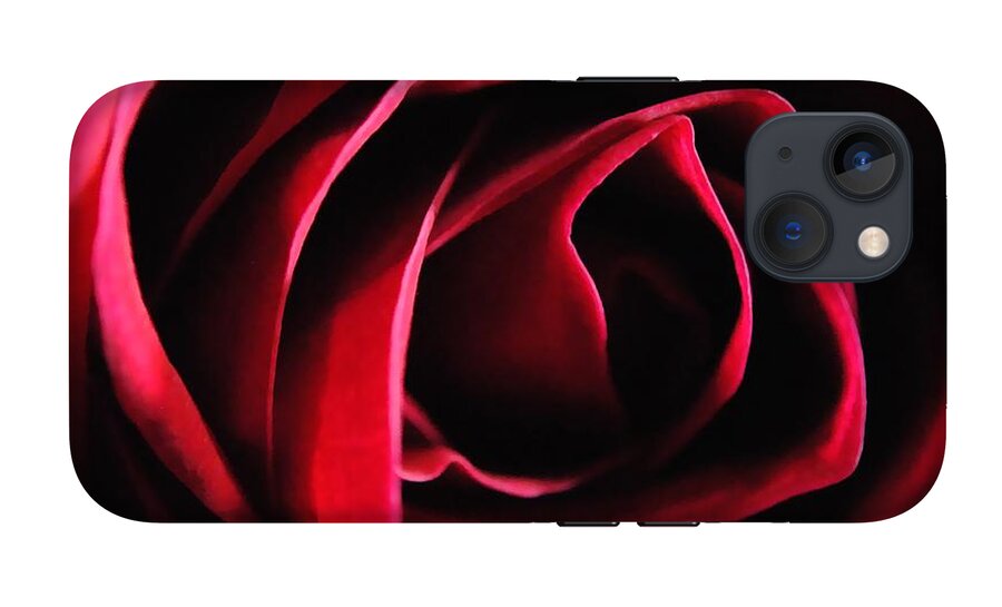 Red Rose in Shadow - Phone Case