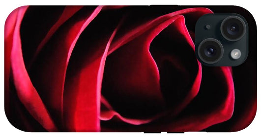 Red Rose in Shadow - Phone Case